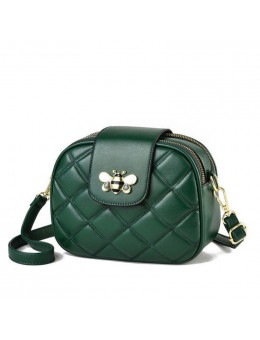 Женская кожаная сумка 8804 GREEN
